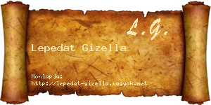 Lepedat Gizella névjegykártya